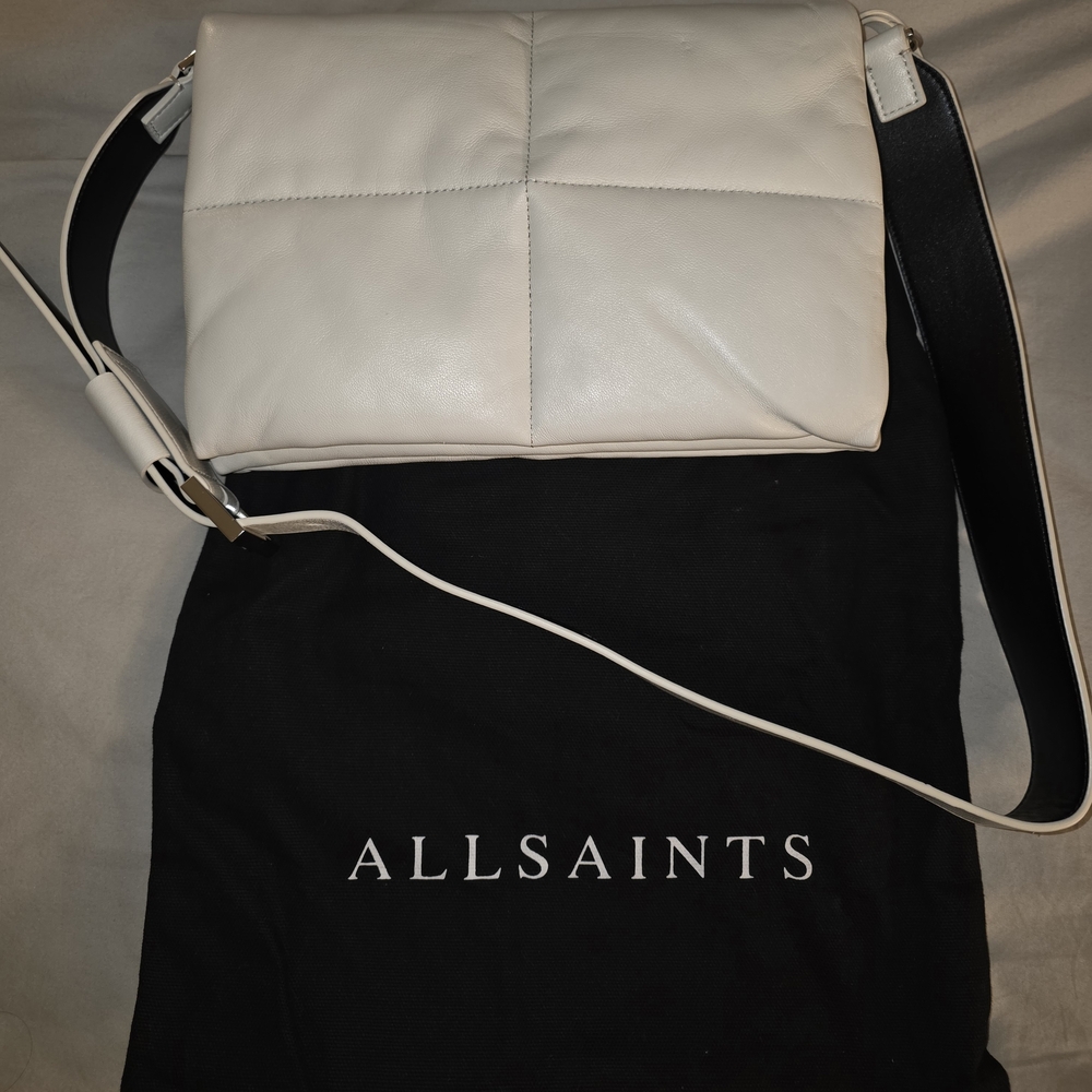 All Saints White Crossbody Bag
